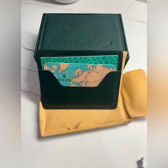 Rolex Green Leather Accessories Set - Picture 4 of 9